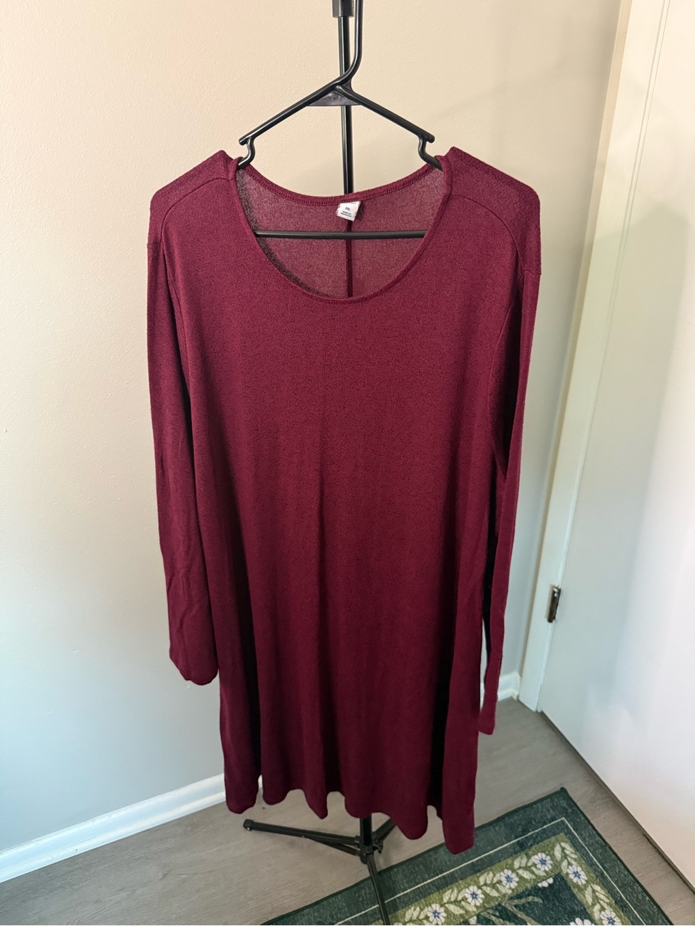 Old Navy Maroon and Black Sweater Dress - XXL